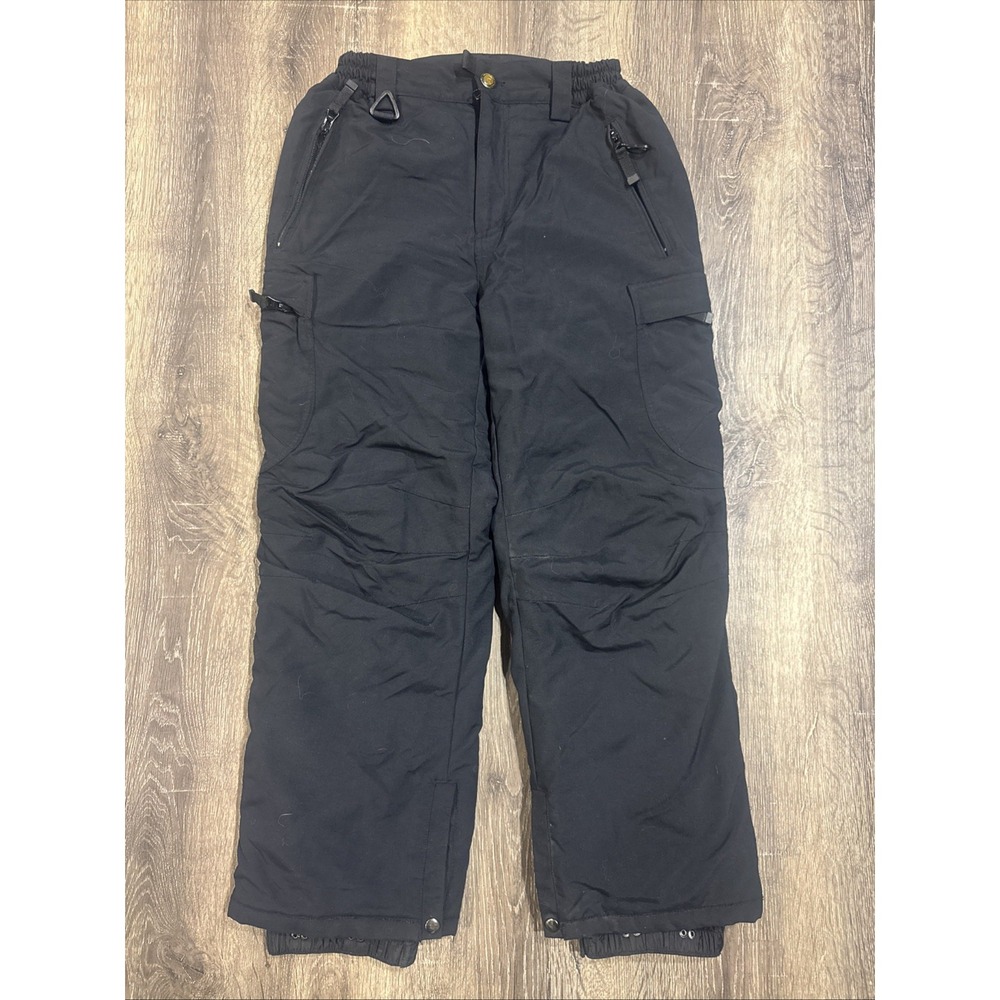 RipZone Core Snow Pants Black Snowboarding Ski Cargo Lined Winter Men's Size M‎